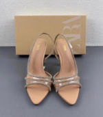 ZARA Rhinestone Transparent Heels