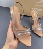 ZARA Rhinestone Transparent Heels - Image 2