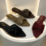 Diamonds Flat-bottomed Slip-on Shoes