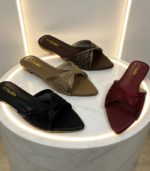 Diamonds Flat-bottomed Slip-on Shoes
