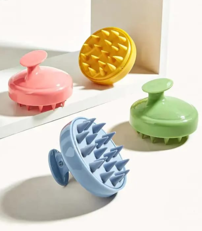 Silicone Face Wash Brush (1) Silicone Scalp Massager Shampoo Brush - Image 1