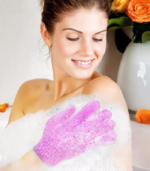 Exfoliating Body Scrubber Bath Gloves 2Pcs - Image 2