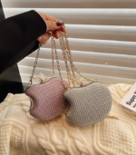 Apple Shape Women Party Clutch Purse - Image 2